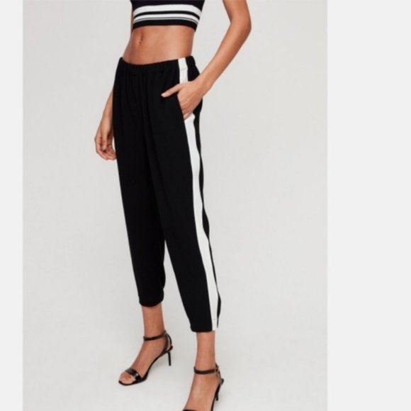 Aritzia Pants - Aritzia Babaton Dexter Cropped Dress Pant Stripe